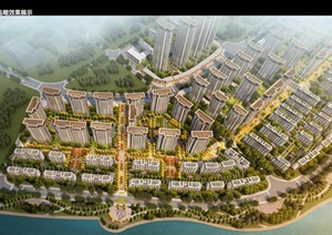 中铁诺德成都金堂县恒大以西地块建筑规划概念设计方案