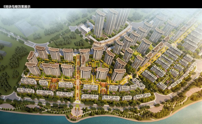 中铁诺德成都金堂县恒大以西地块建筑规划概念设计方案(1)