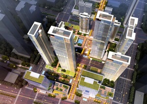 武汉滨江商务区中信泰富超高层豪宅项目建筑规划概念设计方案