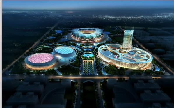 枣庄市民文化体育中心建筑规划概念设计方案(1)