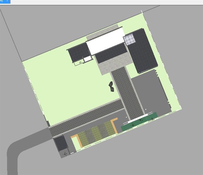 新中式风格书院建筑设计方案SU模型(9)