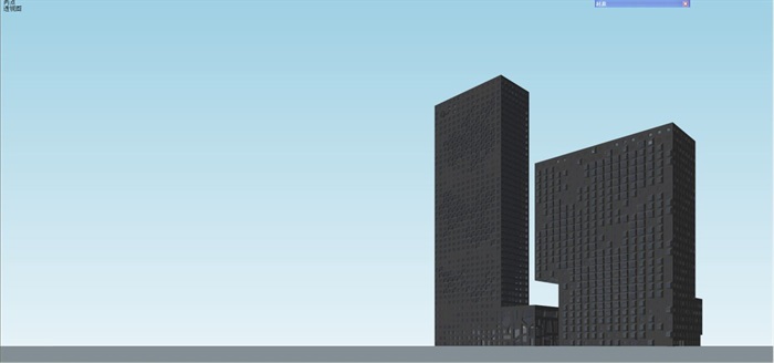 现代风格中广核大厦建筑方案SU模型(12)