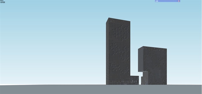 现代风格中广核大厦建筑方案SU模型(14)