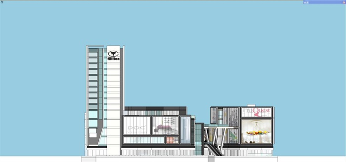 番禺盛邦建材市场商业大厦建筑方案SU模型(16)