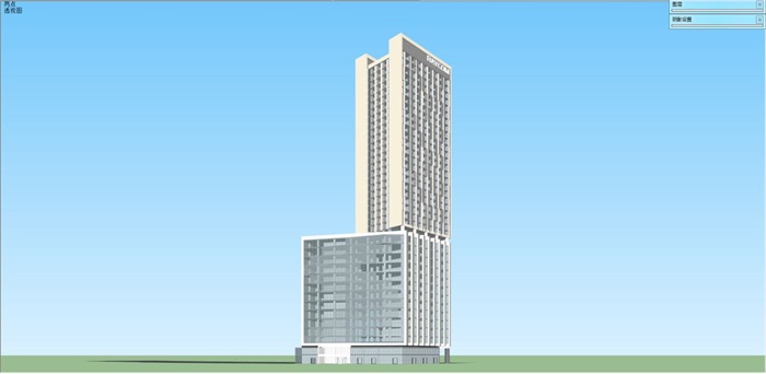 联想总部办公大楼建筑方案SU模型(6)