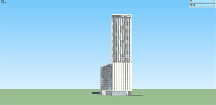 联想总部办公大楼建筑方案SU模型(9)