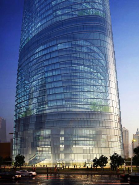 上海中心大厦建筑方案SU模型(3)