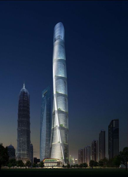 上海中心大厦建筑方案SU模型(6)
