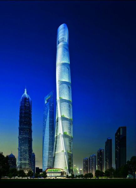上海中心大厦建筑方案SU模型(5)