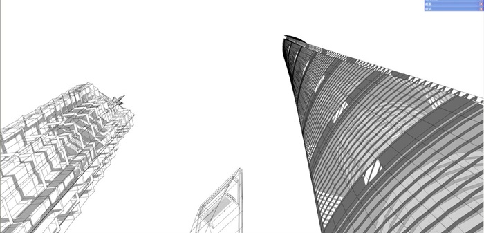 上海中心大厦建筑方案SU模型(7)