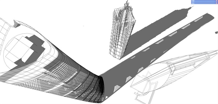 上海中心大厦建筑方案SU模型(10)