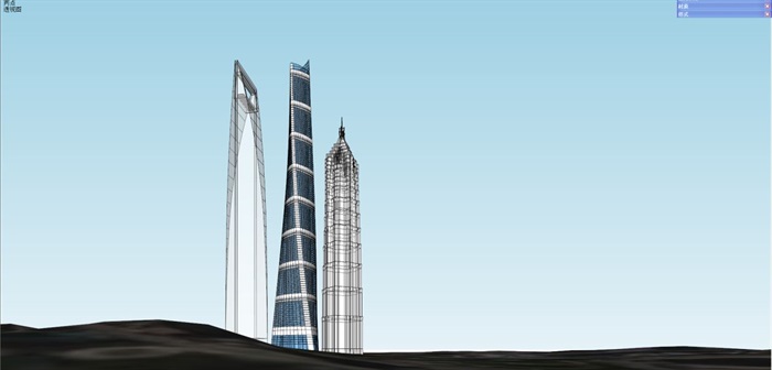 上海中心大厦建筑方案SU模型(11)
