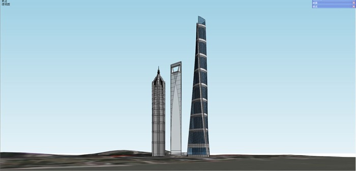 上海中心大厦建筑方案SU模型(13)