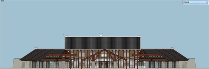 中国茶产业高峰论坛国际会议中心建筑方案SU模型(11)