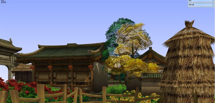牡丹瞻园与洛阳城2个游戏场景SU模型(5)
