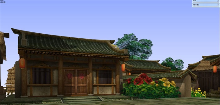 牡丹瞻园与洛阳城2个游戏场景SU模型(15)