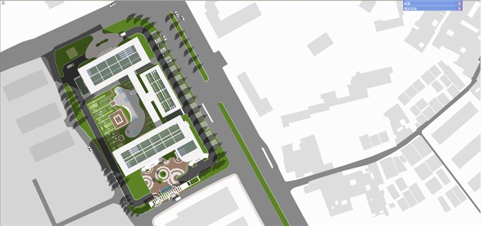 福州东南妇幼保健院建筑设计方案SU模型(11)