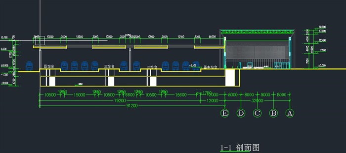 长寿涪陵火车站建筑设计方案SU模型（附JPG方案文本+CAD平立剖）(10)