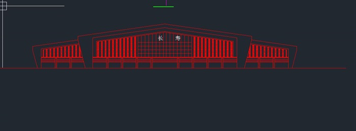 长寿涪陵火车站建筑设计方案SU模型（附JPG方案文本+CAD平立剖）(11)