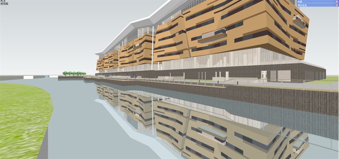 扬州市科技馆建筑设计方案SU模型（附PPT方案文本）(12)