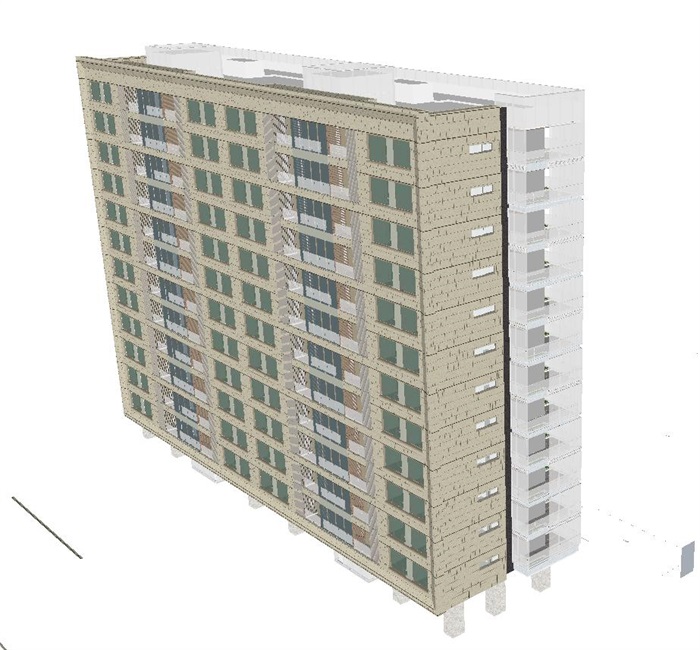 杨浦区创智公寓式办公+酒店项目建筑设计方案SU模型（附CAD单体平立剖+PDF方案文本）(9)
