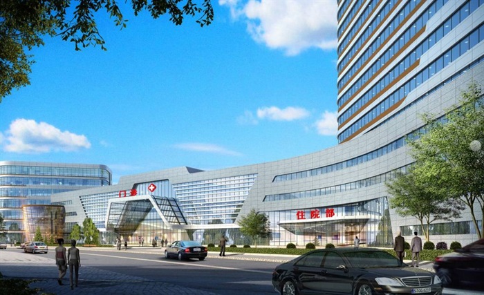 达州医院建筑设计方案SU模型(2)