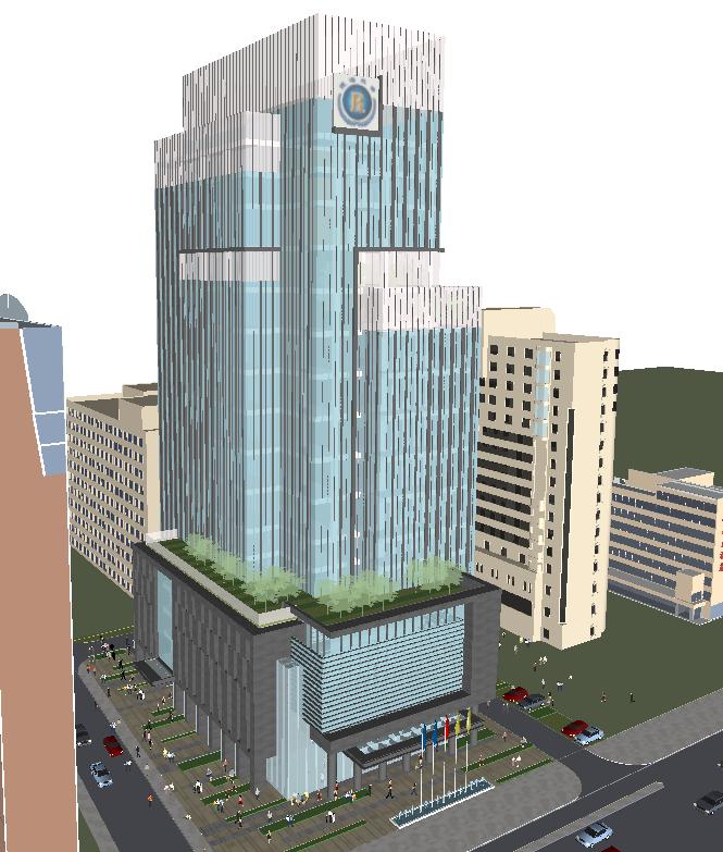 2个福州银行办公大厦建筑设计方案SU模型(12)