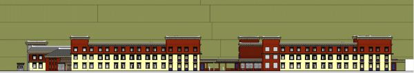 藏式景区酒店建筑设计方案SU模型(13)