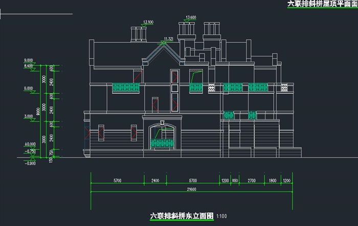 富力香河英式别墅+新古典高层与商业项目建筑设计方案SU模型（附单体CAD平立面）(16)