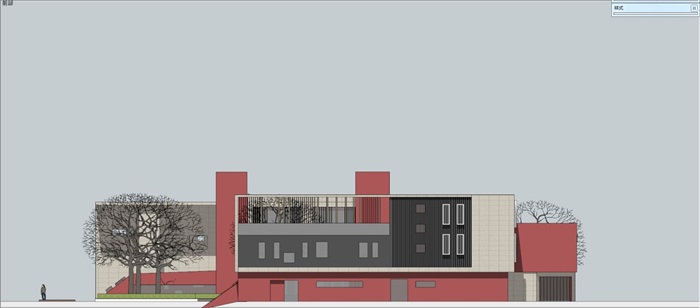 天府世家幼儿园建筑设计方案SU模型(10)