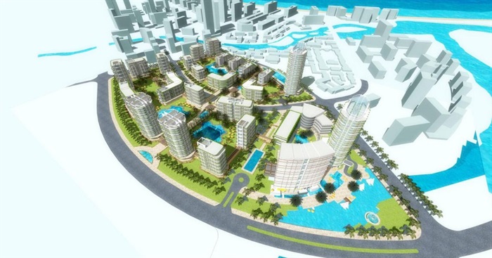 惠州滨海养老社区建筑规划设计方案SU模型(10)