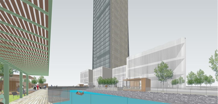 苏州超高层综合体建筑设计方案SU模型(4)