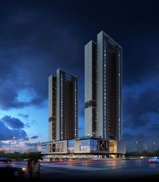 新亚洲风格深圳和公馆商住综合体建筑设计方案SU模型(5)