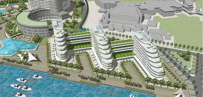 游艇中心酒店+办公项目建筑规划设计方案SU模型(5)