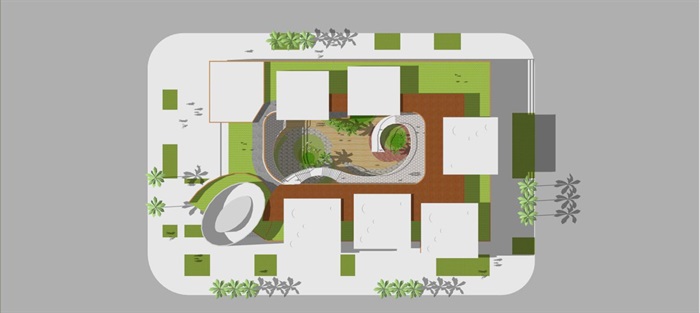 现代幼儿园建筑设计方案SU模型(12)