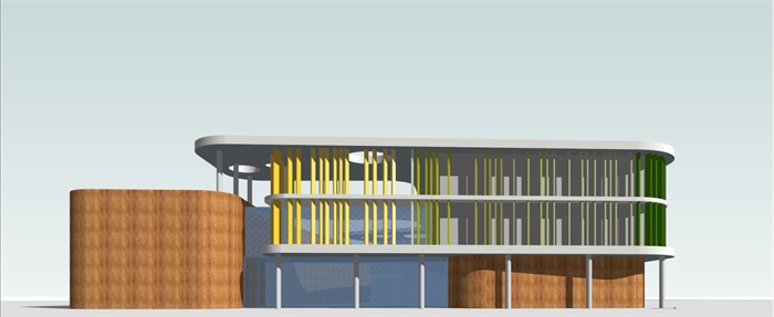 社区幼儿园建筑设计方案SU模型(2)