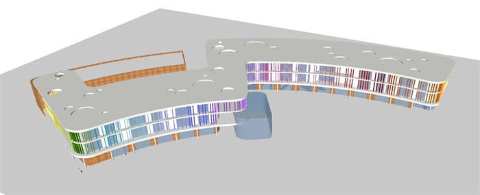 社区幼儿园建筑设计方案SU模型(1)