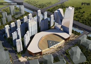 3个杭州勾阳路文创综合体建筑概念设计方案