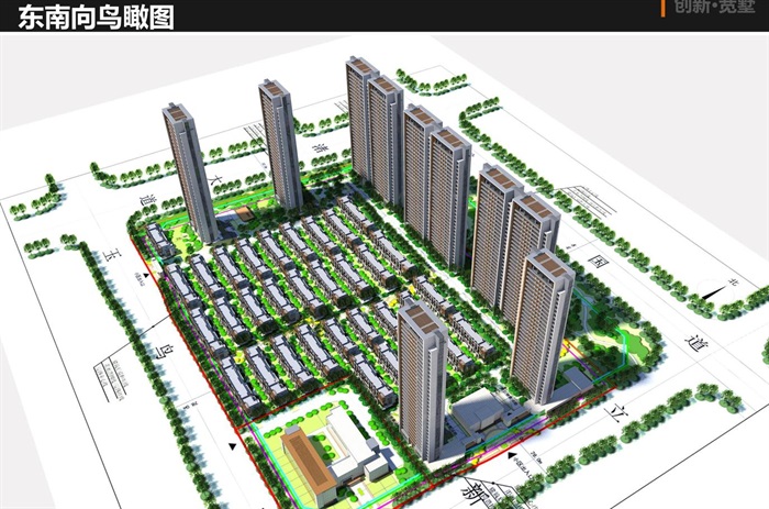 融信杭州良渚新城地块项目概念规划设计方案（附CAD总平面图与别墅与高层户型图）(1)