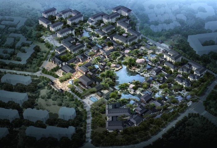 中交绿城高福小镇建筑规划概念设计方案(1)