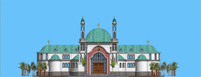 教堂 Byzantine+Church+with (1)(6)