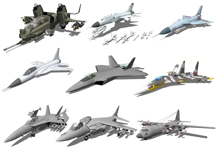 现代战斗机儿童玩具飞机SU模型(2)