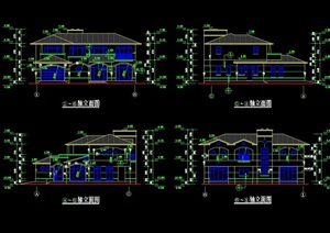 某小区欧式别墅设计cad施工图