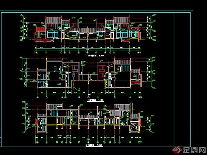 某中式风格独特别墅设计cad施工图