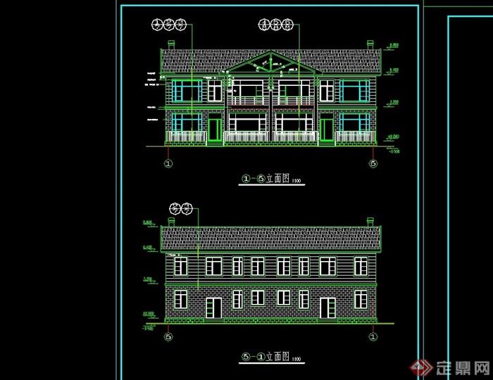 某整体详细的别墅住宅设计cad施工图