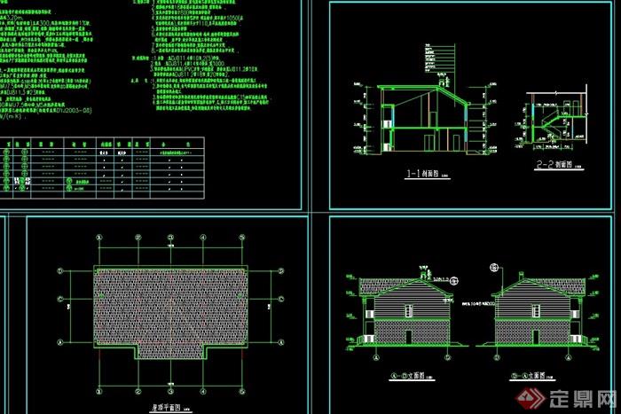 某整体详细的别墅住宅设计cad施工图