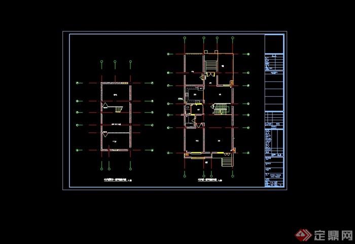 某详细的别墅建筑设计cad施工图天正打开