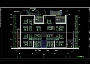 某田园风光式小区住宅建筑结构cad施工图天正打开