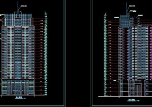 某二十六层住宅楼建筑cad施工图