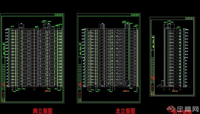 某十二层住宅楼建筑结构cad施工图